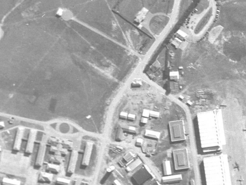 55 Harvard Avenue from the air, 1940-1944