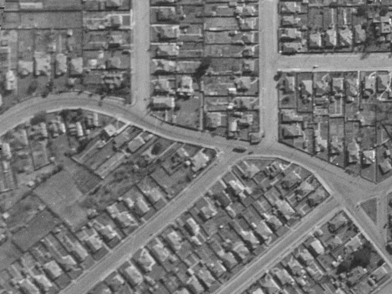 43 Bolton Avenue from the air, 1940-1944