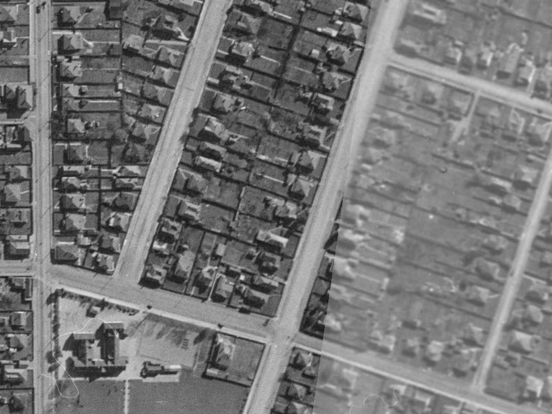 34 Vienna Street from the air, 1940-1944