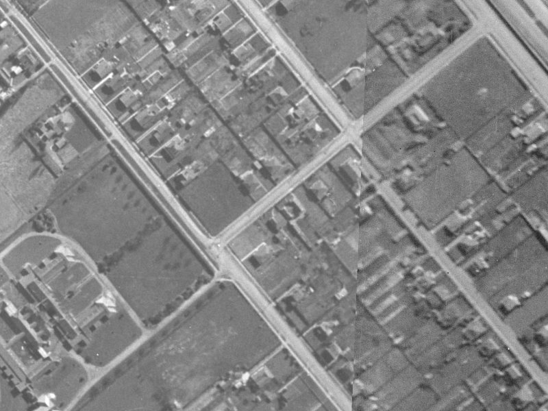 8 Hillmorton Street from the air, 1940-1944