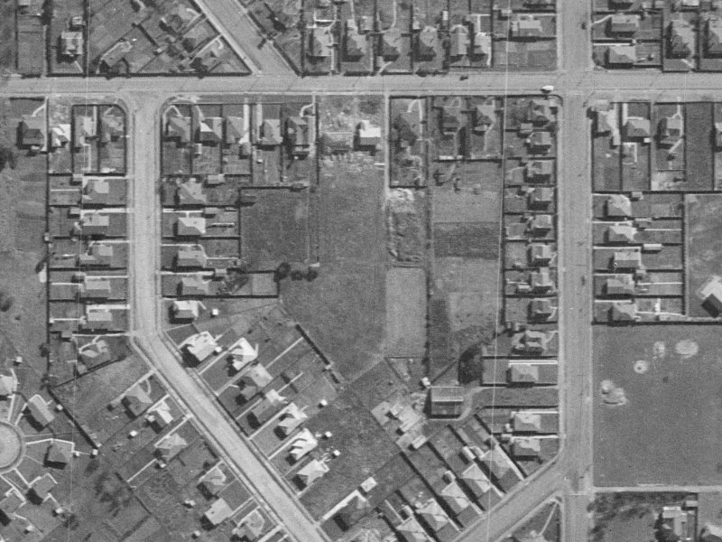 27 Andrews Crescent from the air, 1940-1944