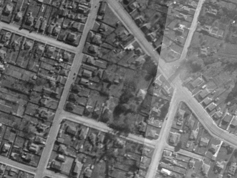 471 Brougham Street from the air, 1940-1944