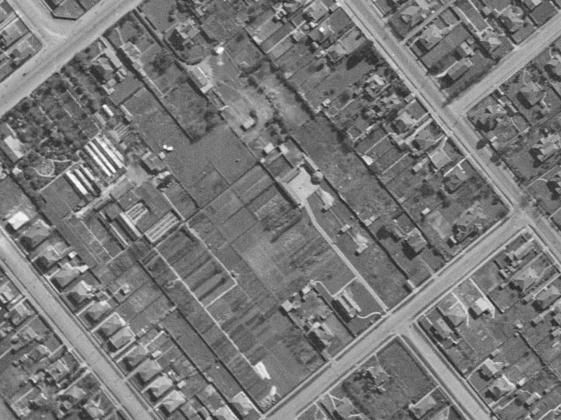 12 Leith Place from the air, 1940-1944