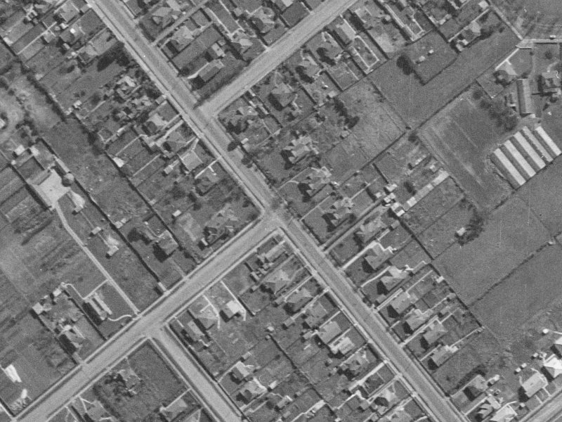 171 Edinburgh Street from the air, 1940-1944