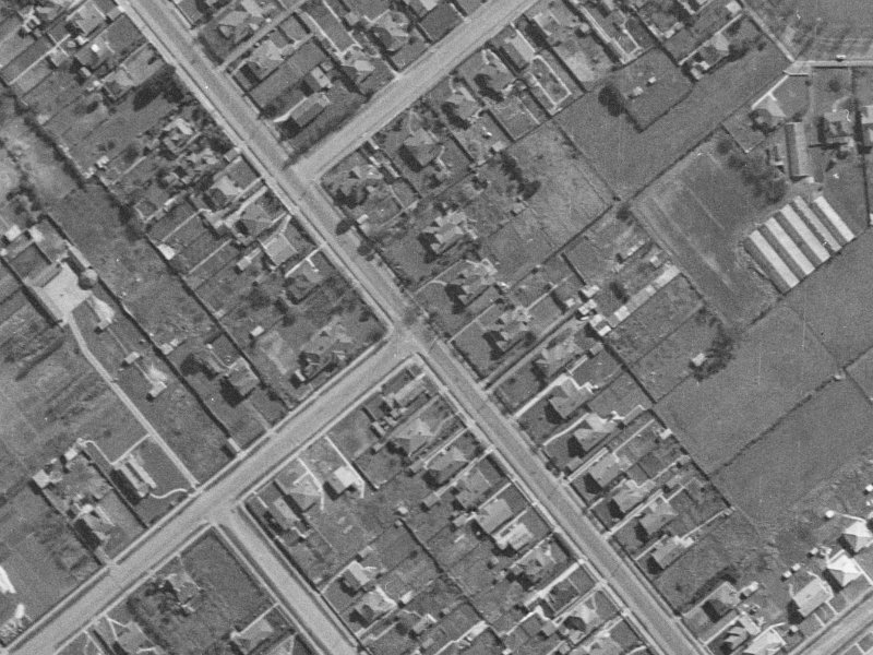 160 Edinburgh Street from the air, 1940-1944