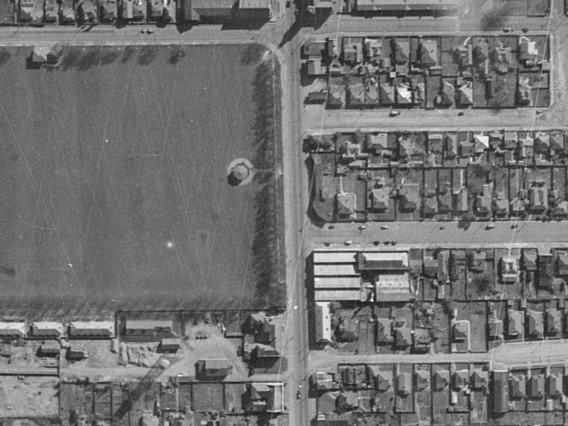 317 Colombo Street from the air, 1940-1944
