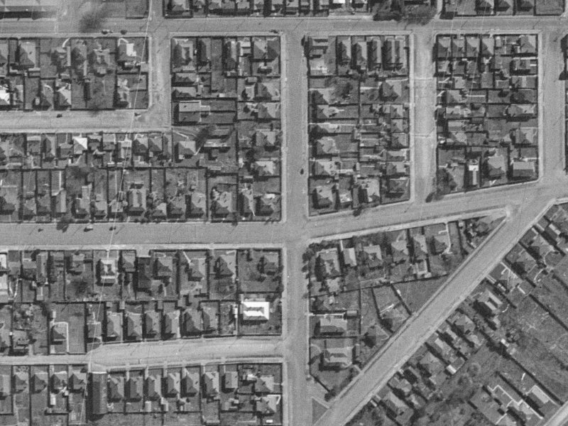 Hastings Street West from the air, 1940-1944