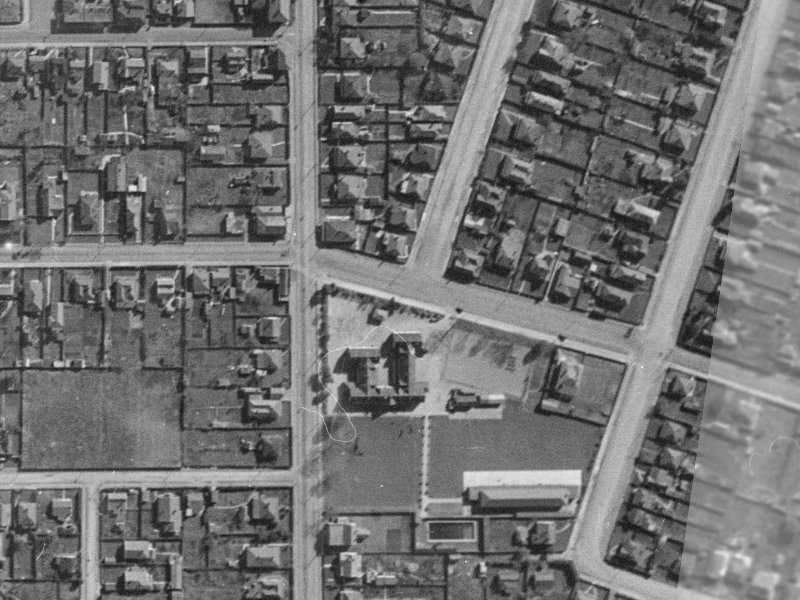 150 Hastings Street East from the air, 1940-1944