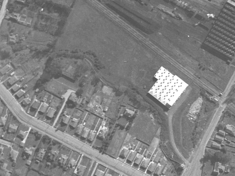 53A Opawa Road from the air, 1940-1944