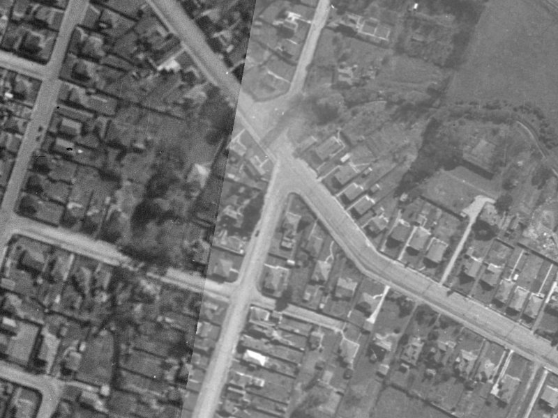 56 York Street from the air, 1940-1944