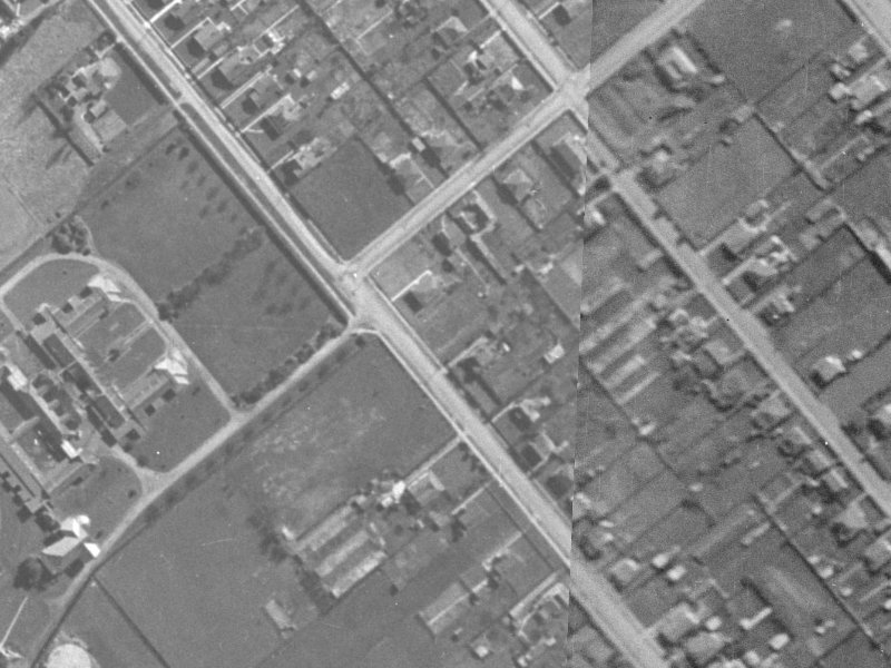 46 Sylvan Street from the air, 1940-1944