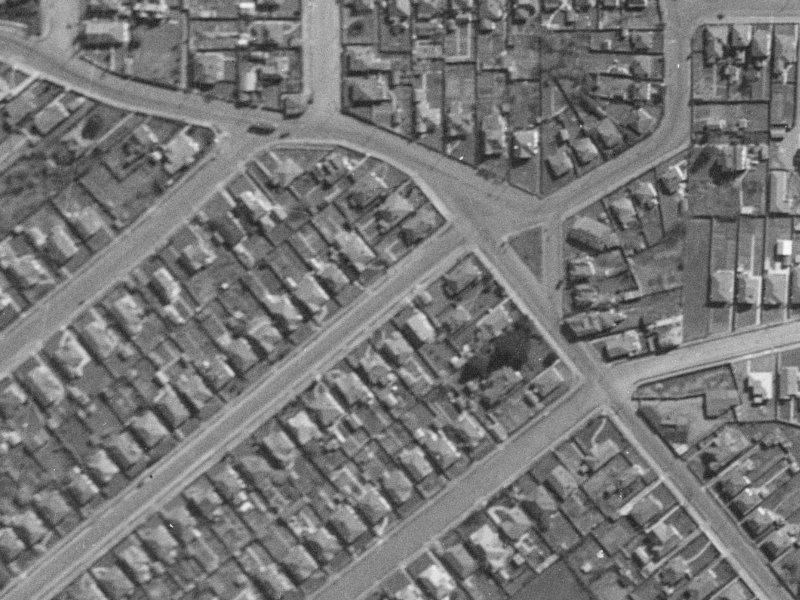 56 Redruth Avenue from the air, 1940-1944