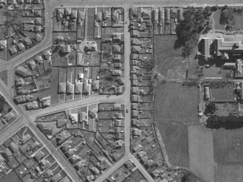 21 Scott Street from the air, 1940-1944