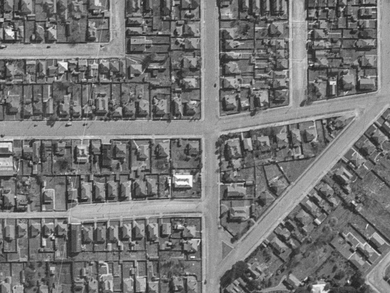 50 Hastings Street West from the air, 1940-1944