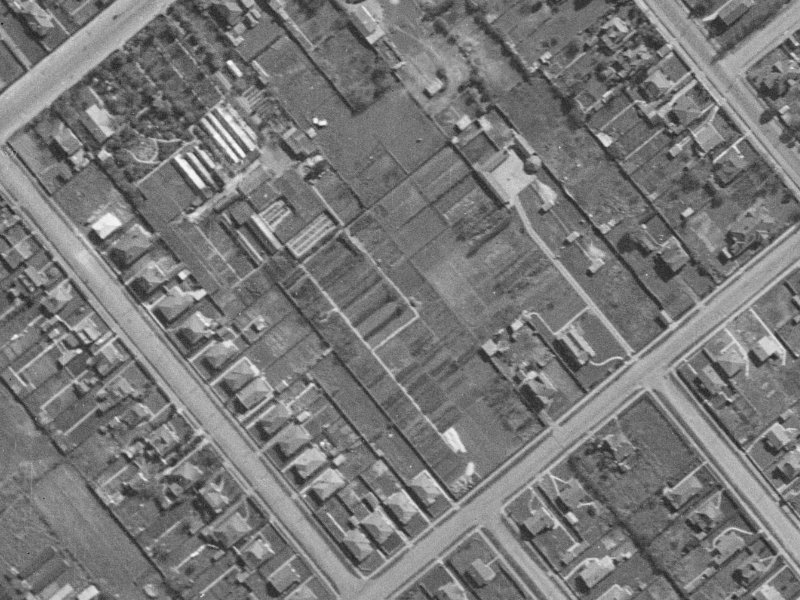 Leith Place from the air, 1940-1944