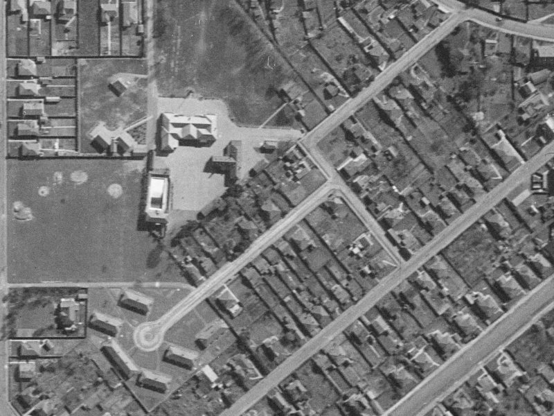 6 Willard Street from the air, 1940-1944