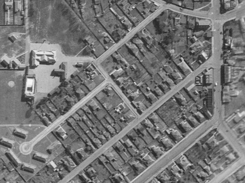 12 Somerset Crescent from the air, 1940-1944