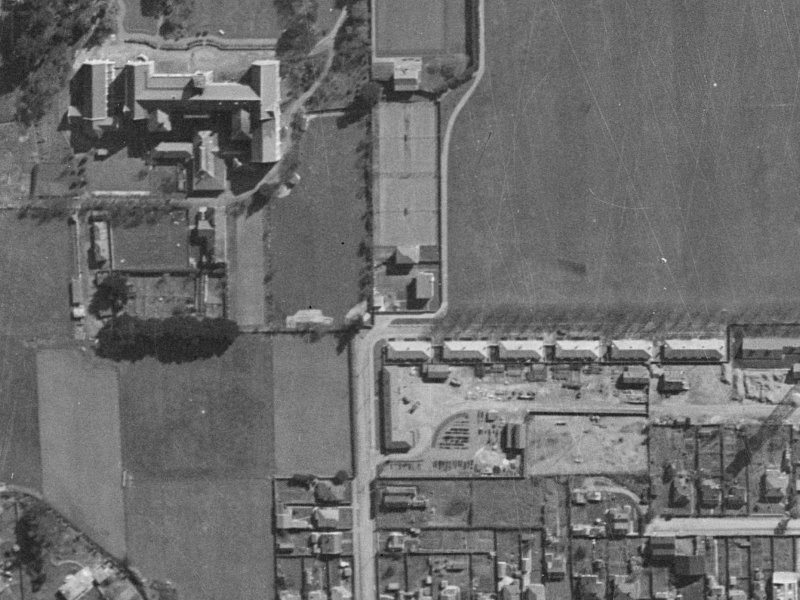 12 Holy Family Ct from the air, 1940-1944