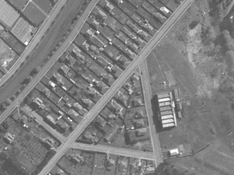 27 Radley Street from the air, 1940-1944