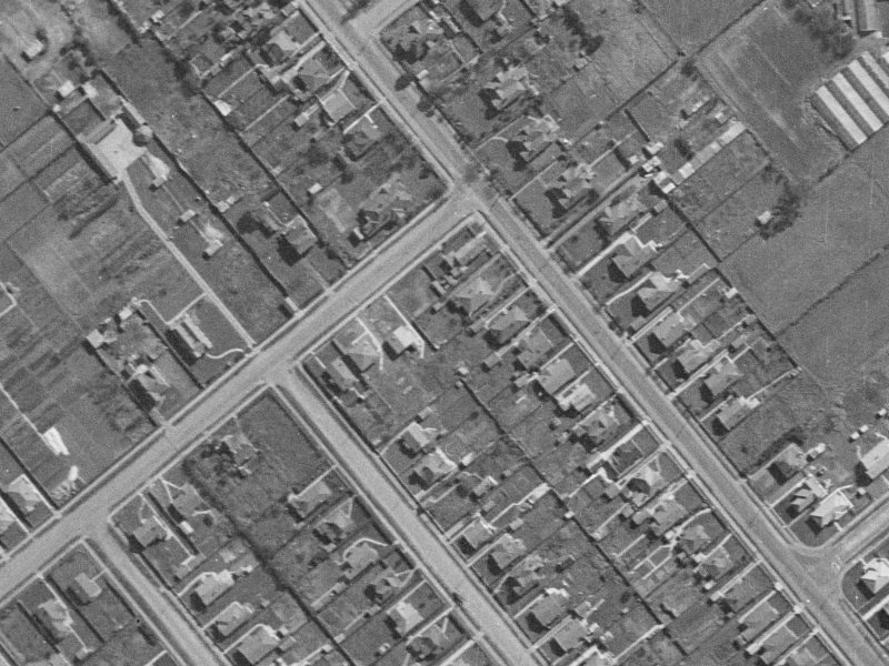 158A Edinburgh Street from the air, 1940-1944