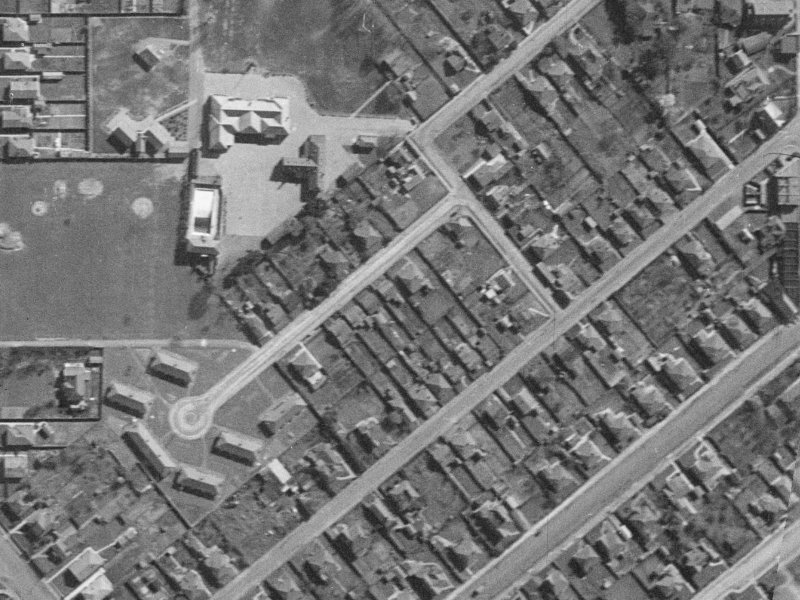 22C Willard Street from the air, 1940-1944