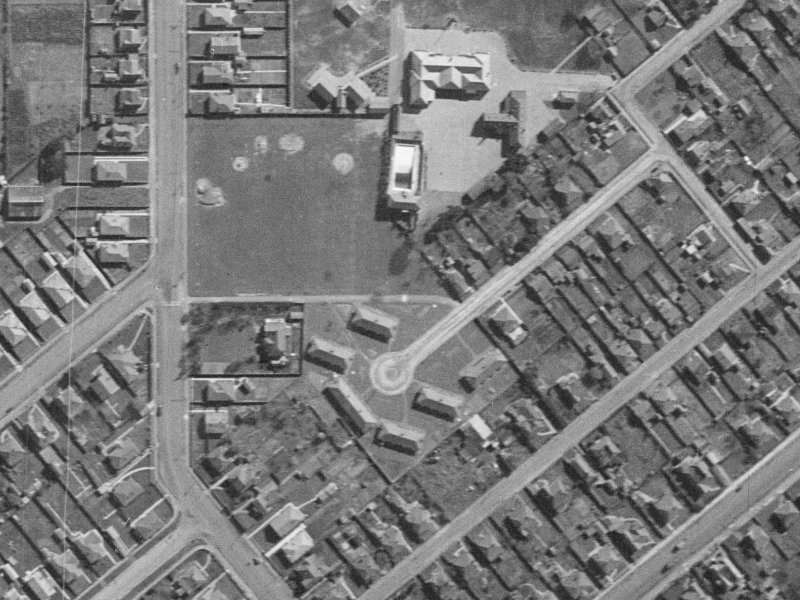 67 Willard Street from the air, 1940-1944
