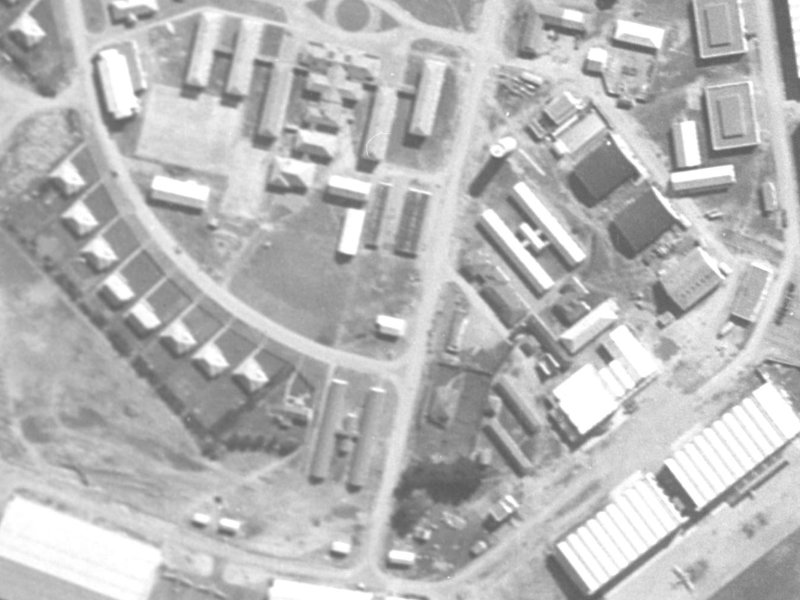 10 Mustang Avenue from the air, 1940-1944