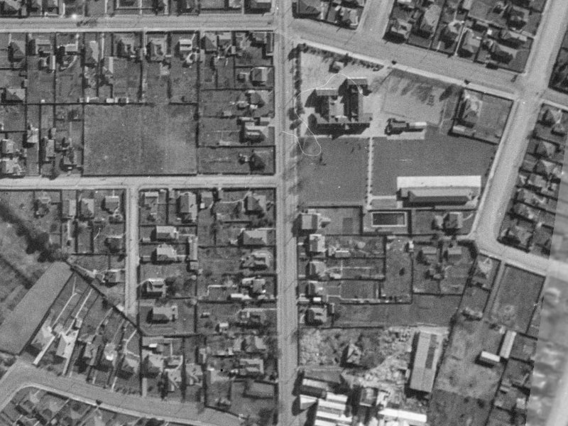 116 Waltham Road from the air, 1940-1944