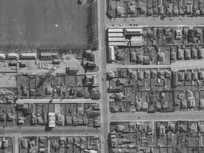 Colombo Street from the air, 1940-1944