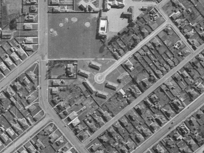 35 Willard Street from the air, 1940-1944