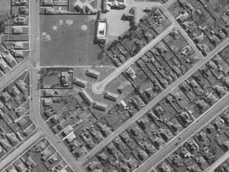 27 Willard Street from the air, 1940-1944