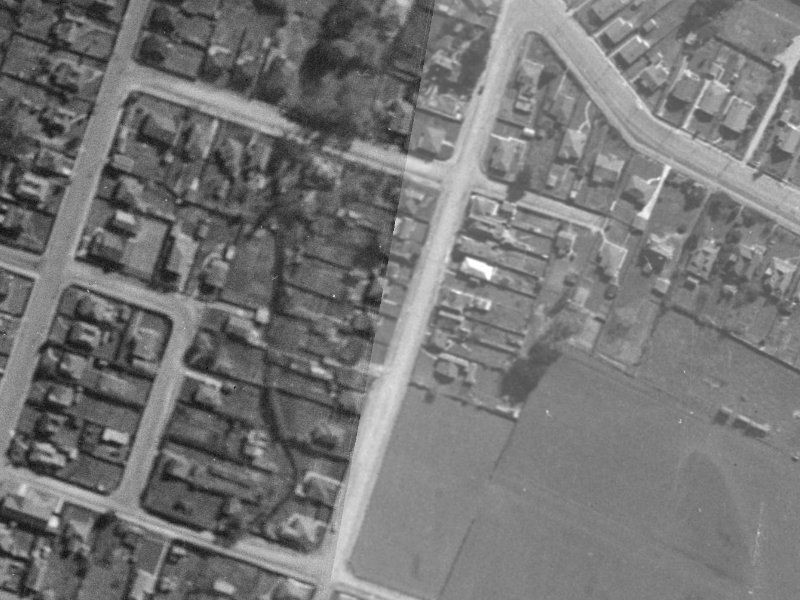 39A York Street from the air, 1940-1944