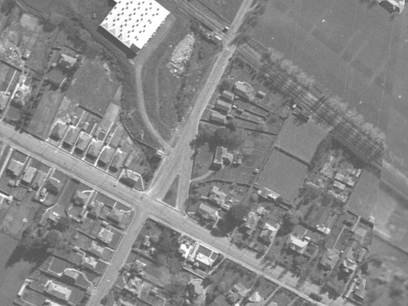 42-36 Ensors Road from the air, 1940-1944