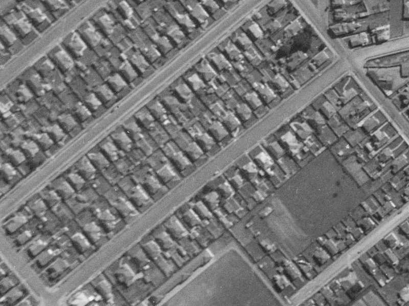 51-87 Bletsoe Avenue from the air, 1940-1944