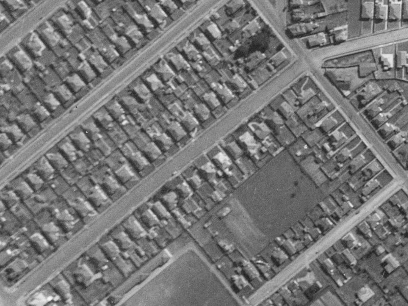 70 Bletsoe Avenue from the air, 1940-1944