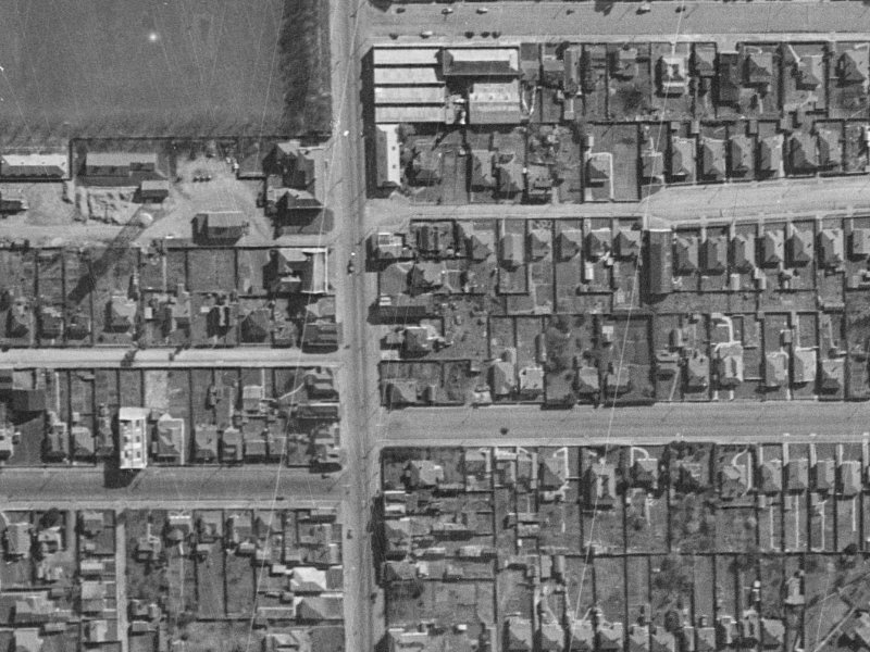 290b Colombo Street from the air, 1940-1944