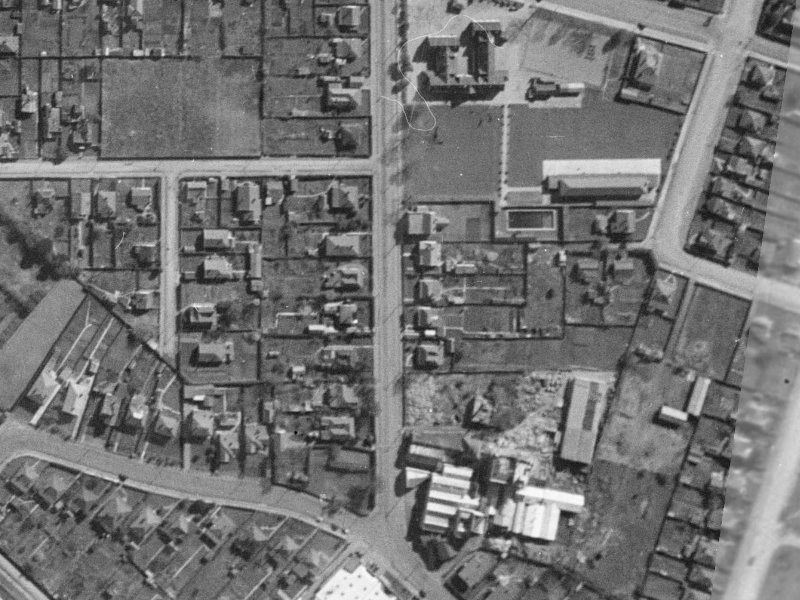 99 Waltham Road from the air, 1940-1944