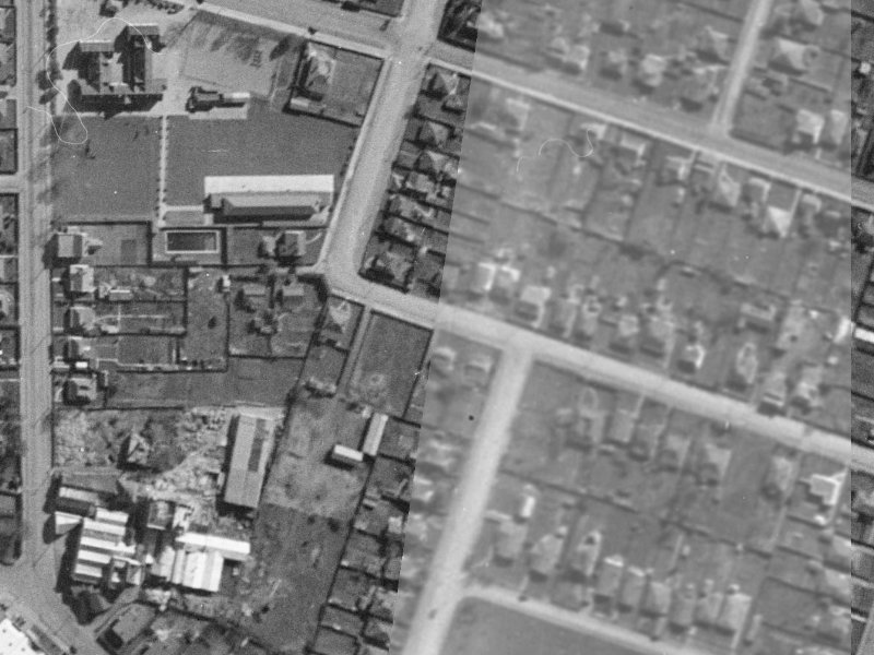 16 Buffon Street from the air, 1940-1944