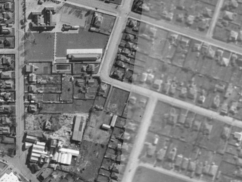 19 Buffon Street from the air, 1940-1944