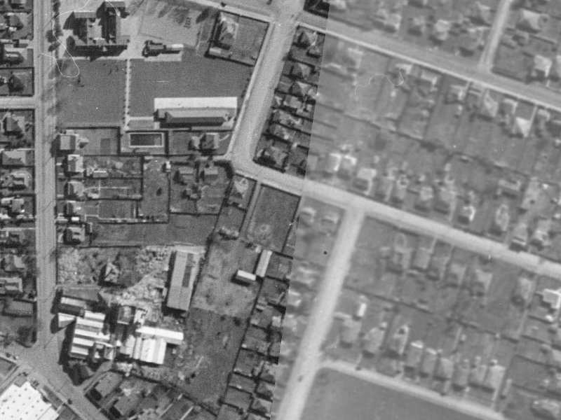 Buffon Street from the air, 1940-1944