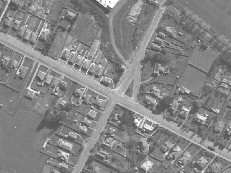 79 Opawa Road from the air, 1940-1944