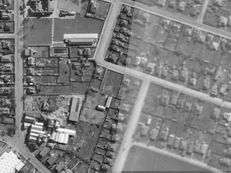 18 Buffon Street from the air, 1940-1944