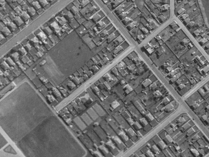17 Manhire Street from the air, 1940-1944