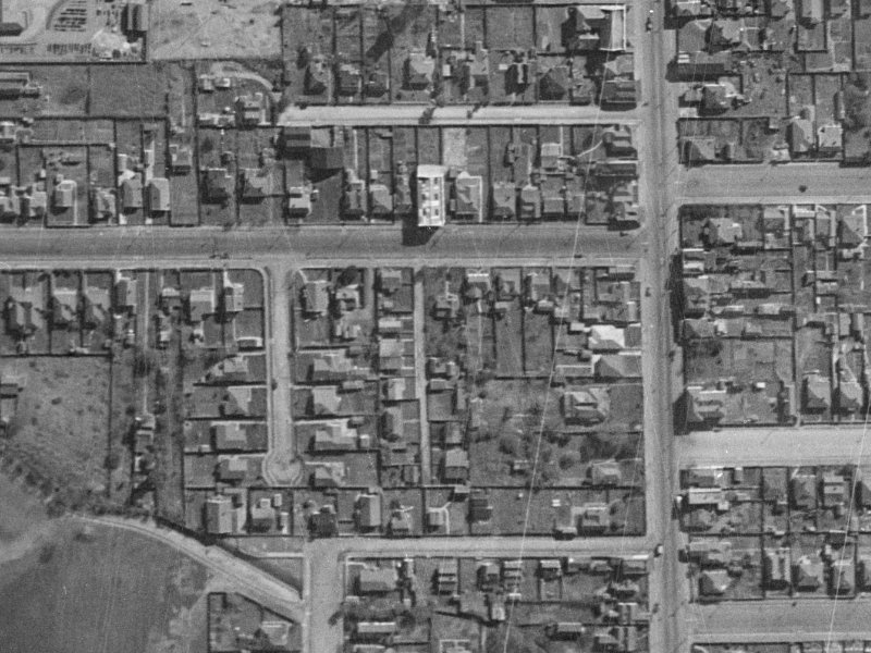 14 Drummond Street from the air, 1940-1944