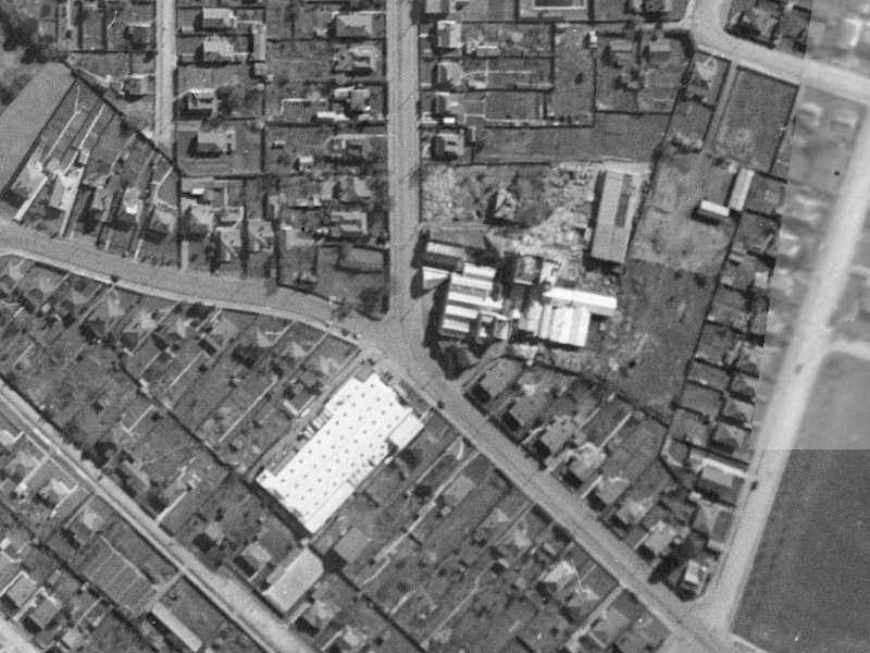 69 Waltham Road from the air, 1940-1944