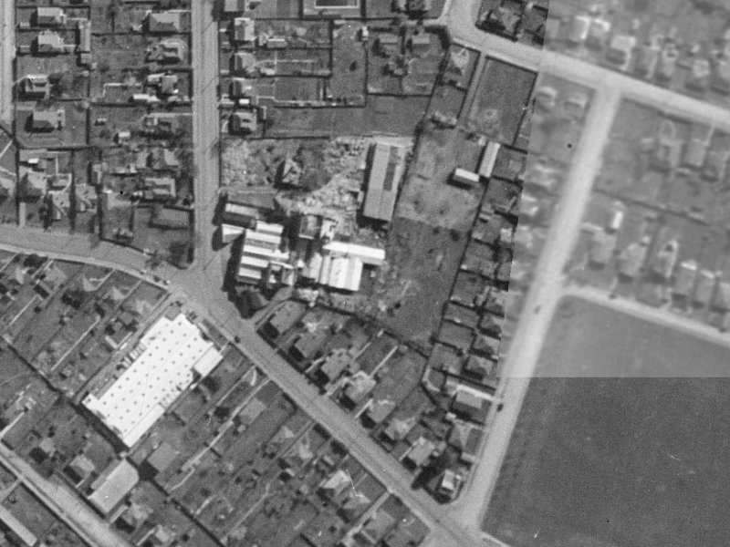 58 Waltham Road from the air, 1940-1944