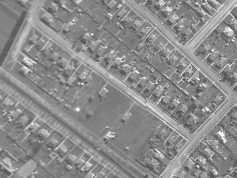 30 Tabart Street from the air, 1940-1944