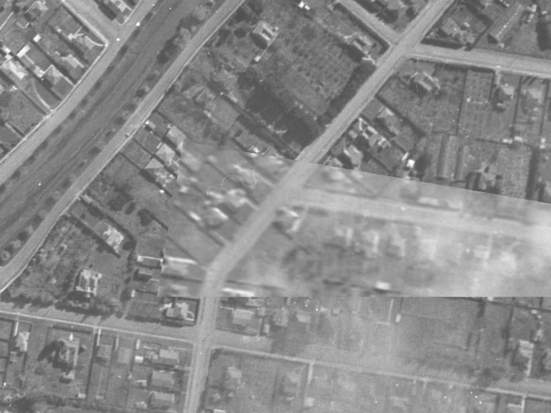 59 Radley Street from the air, 1940-1944
