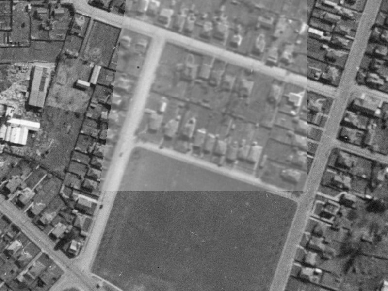 11 Domett Street from the air, 1940-1944