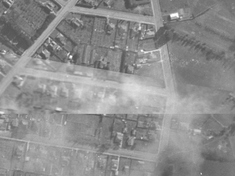22 Ashmole Street from the air, 1940-1944